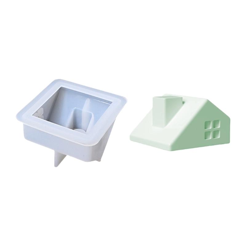 Kaminhaus Kerzenbecher Silikonformen Gipsformen Gussformen Vorratsglasformen Bastelbedarf