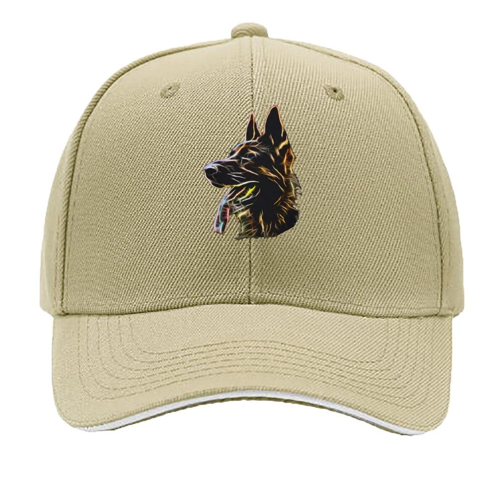GerUnisex Shepherd Dog Colorful Pet Portrait Art Sandwich Baseball Cap