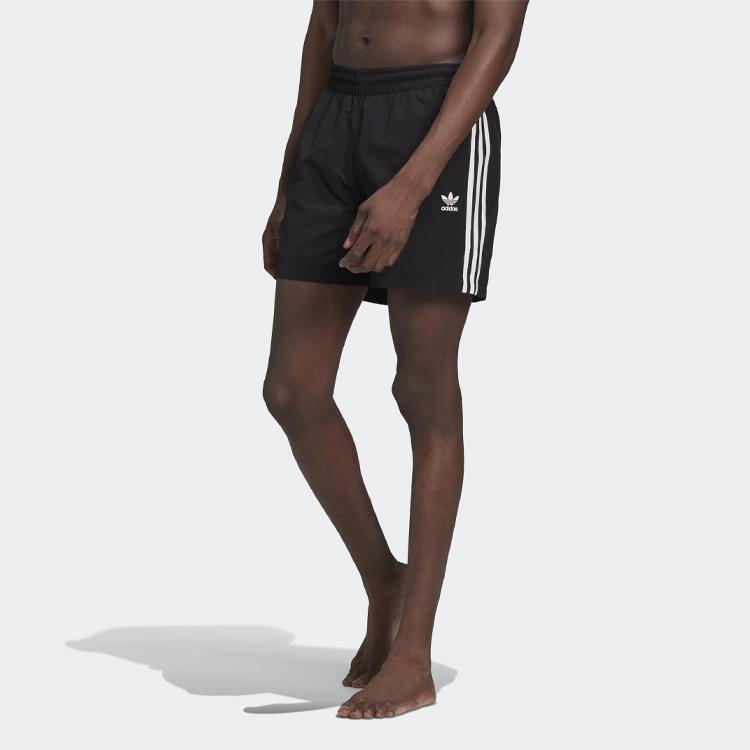 Adidas Sports Elastic Waist Casual Shorts Men Bottoms Black GN3523