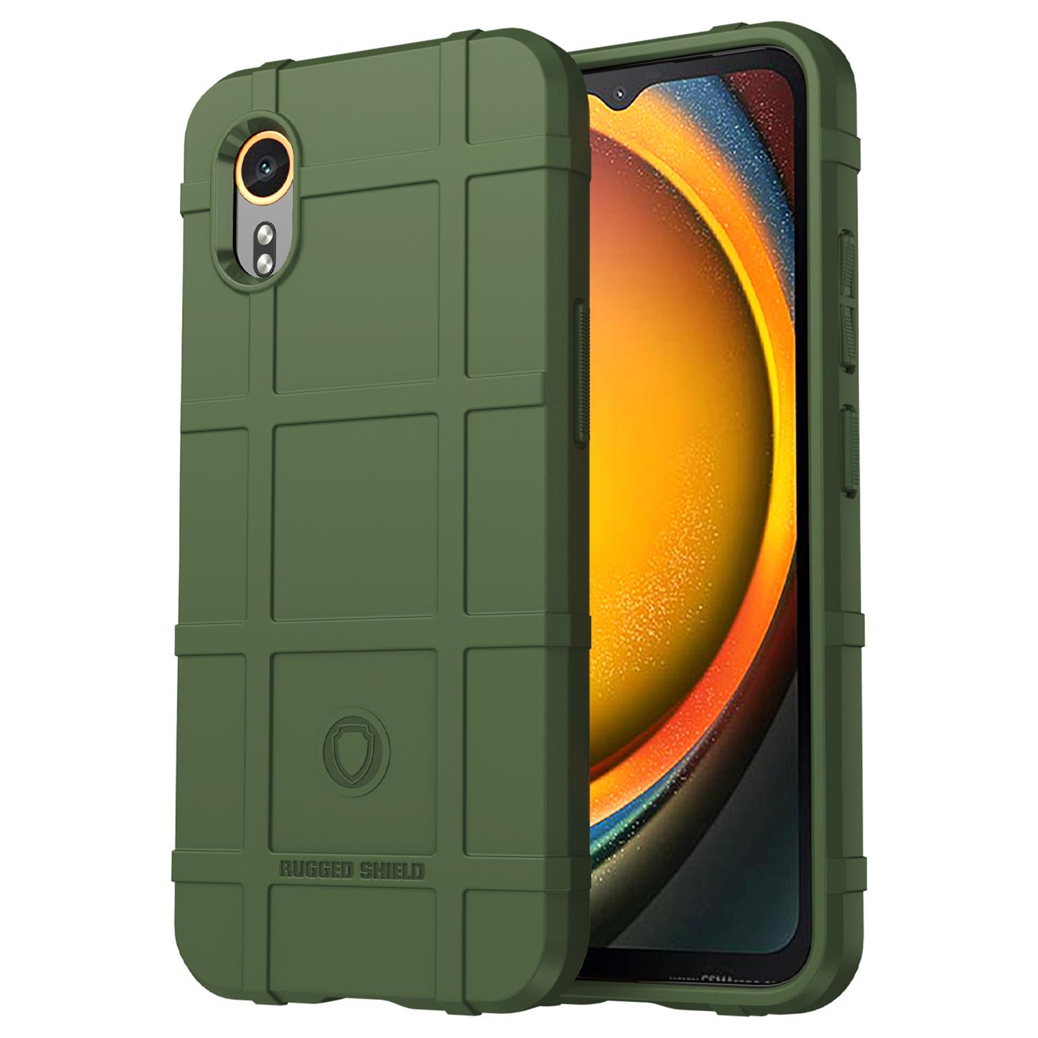 

Для Samsung Galaxy Xcover7 чехол из ТПУ квадратная сетка защитная накладка на телефон Green