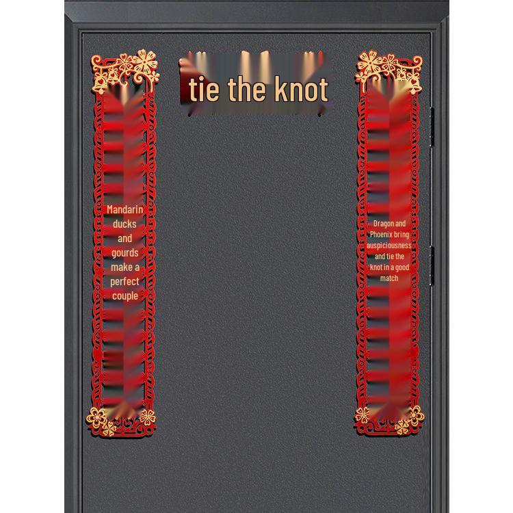 

Wedding Couplets Set for Groom s Main Gate and Bride s Departure - Door Decorations for Newlywed Room Wedding Couplets