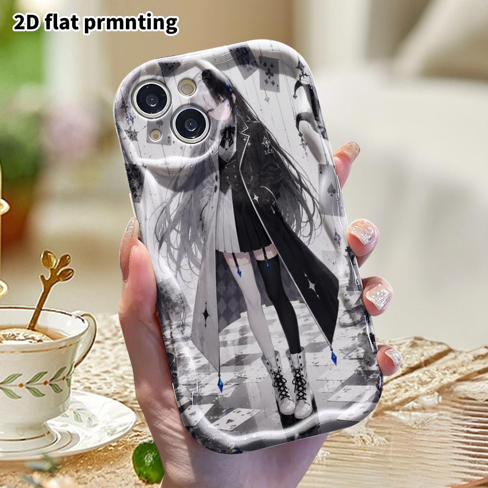 Phone case: 2D flat, suitable for iPhone 18, 17, 16, 15, 14, 13, 12Pro protective case, long coat, perfect Christmas and Halloween holiday gift