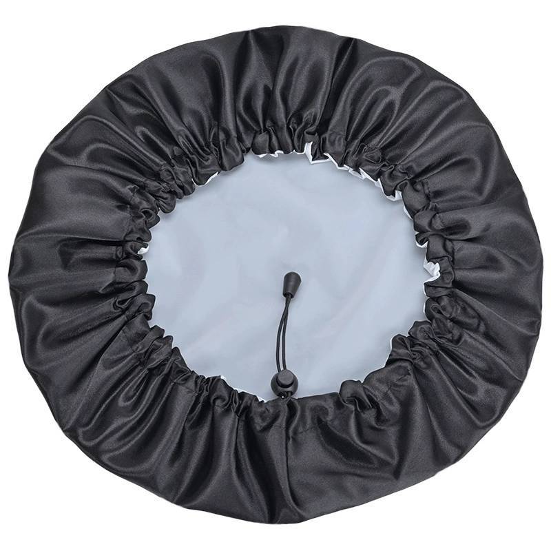 Touca de Banho Reutilizável Estilo Desenho Animado Para Adultos Com Estampa de Margaridas e Design à Prova D'água