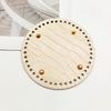 Round Oval Bottom Pu Leather Bag Base With Holes For Diy Home Decoration Handmade Knitted Bag Crochet Bag Bottom Accessories