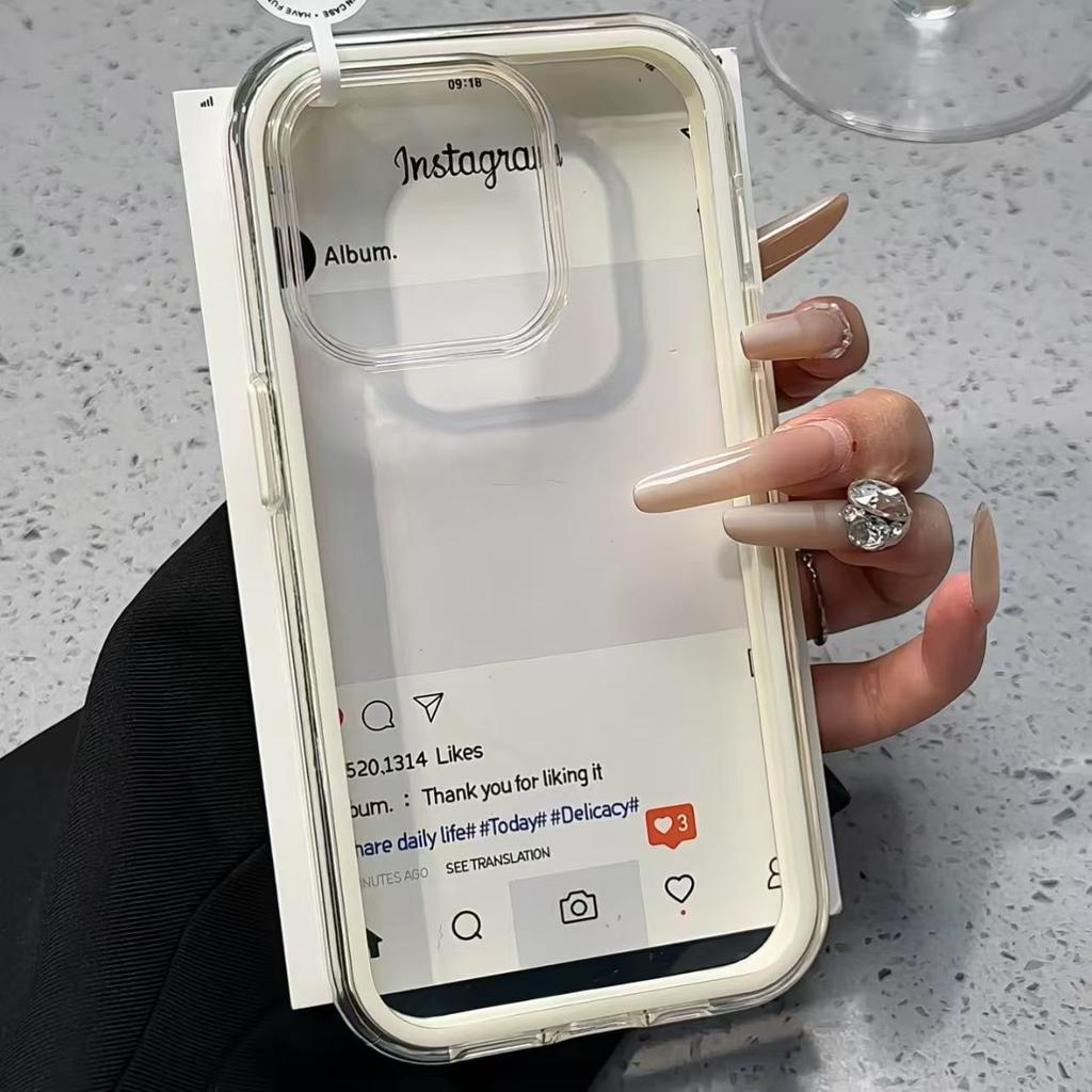 Luxury Candy Color Frame Clear Back Phone Case For iPhone 17 16 15 14 13 12 Pro Max 11 16PLUS 17 Acrylic Shockproof Bumper Cover