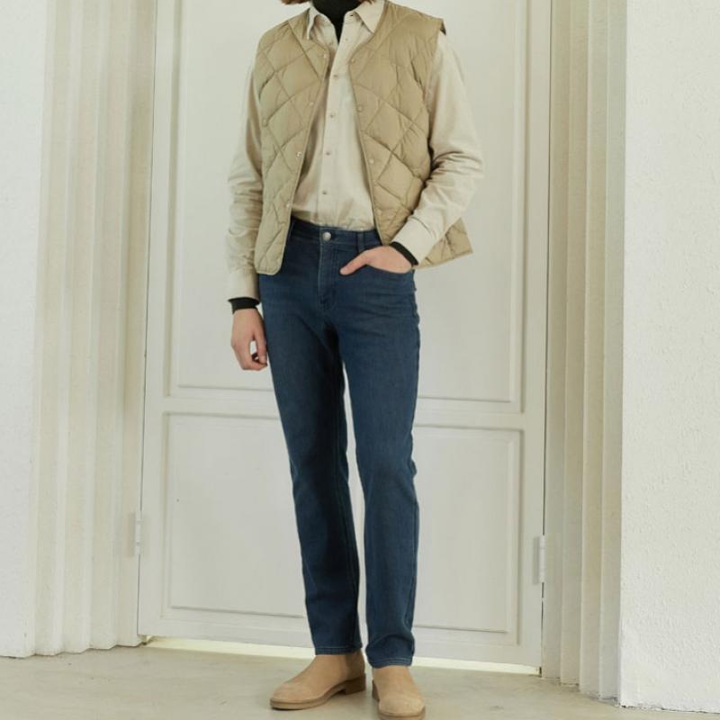 Bang Bang Men S Polar Fleece Lycra Bonded Denim 1+1