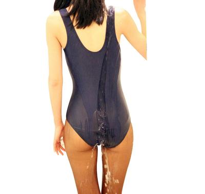 School Swimsuit Crotch Can Be Opened and Closed Freely Swimsuit Style Uniform Costume High School Girl Junior High School Student JK Cosplay Leotard