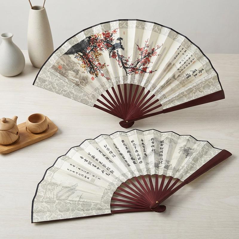 8" & 10" Blank Silk Students' Calligraphy and DIY Folding Fans
