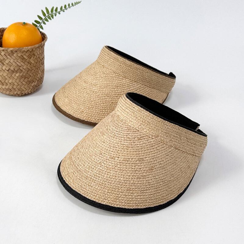 Women's Contrast Rattan Basic Sun Cap