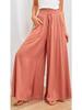 Euro-American Summer Wide-Leg High-Waisted Women's Culottes with Elastic Waistband