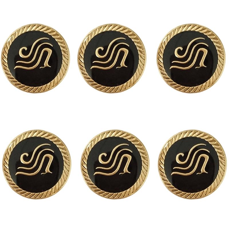 Mixed Sewing Buttons Easy Install Uniform Buttons Durability Uniform Suitable for Airline and Airport Academy Students