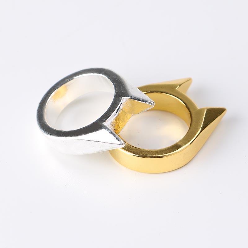 Self Defense Cat Ear Ring Breaking Window Tool for Women Men Outdoor Survival Gear with All Colors Available