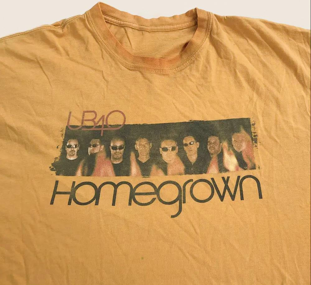 UB40 Band Homegrown Album Gold Unisex Cotton  Full Size GS134 Unisex T-Shirt XXXXL