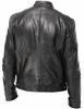 Spot men's leather jacket new popular PU jacket stand-up collar zipper leather jacket W
