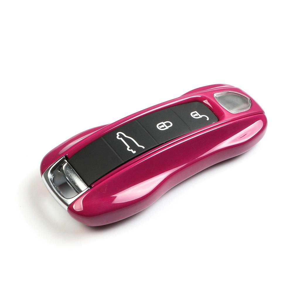 Porsche Key Shell for Cayenne, Macan, 911, Panamera, 718, Taycan - Starlight Gem Red