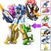 7 IN 1 Mini Force 2 Super Dino Power Transformation Robot Toys Action Figures Mini Force X Deformation Dinosaur Mecha Toy