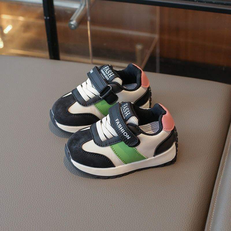 

Baby shoes 2025 autumn new boys soft-soled non-slip shoes girls casual versatile shoes infant functional shoes 26 yards inner length 16cm чорний