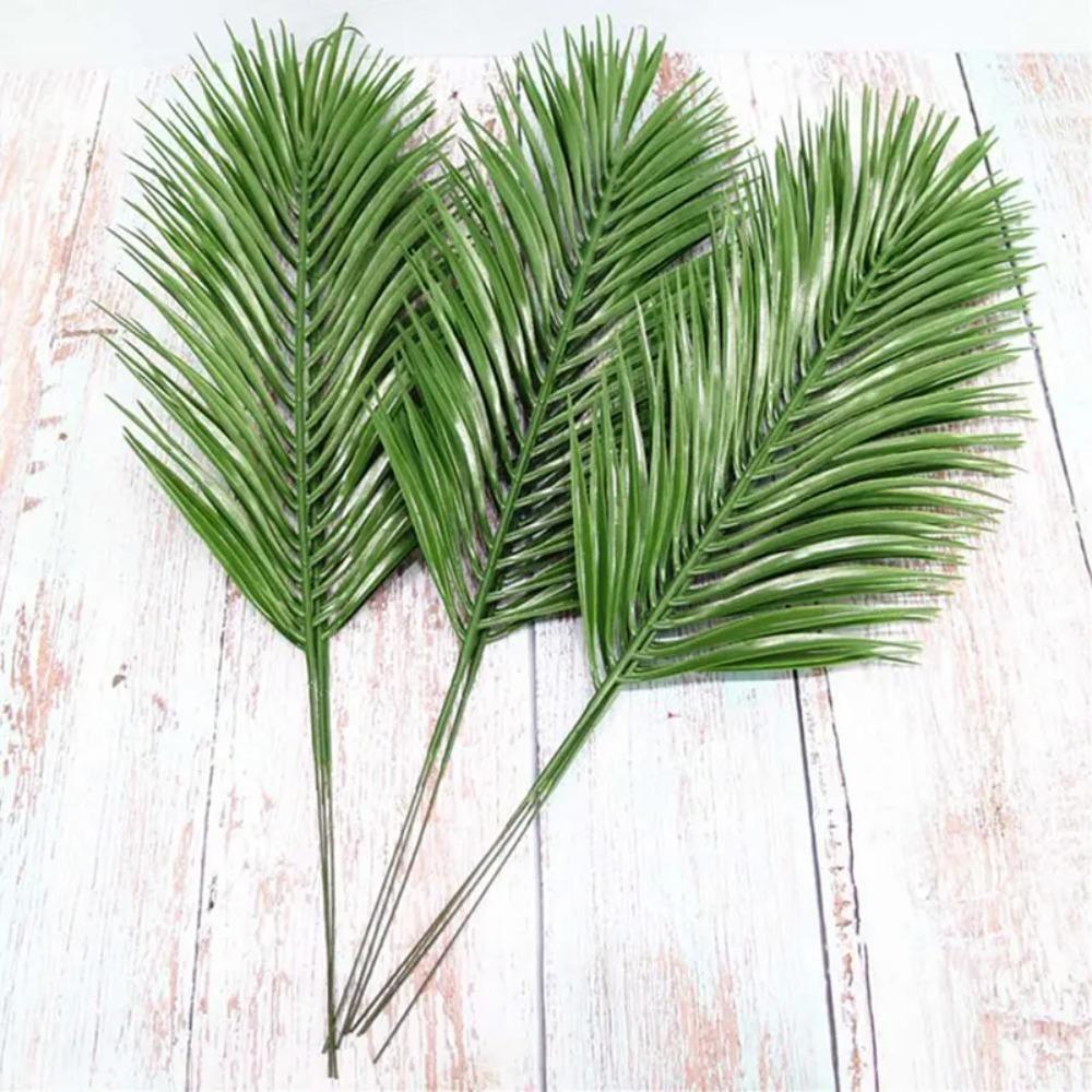 5pcs DIY Fake Tropical Palm Leaves Large Large Palm Leaves  Office Decor