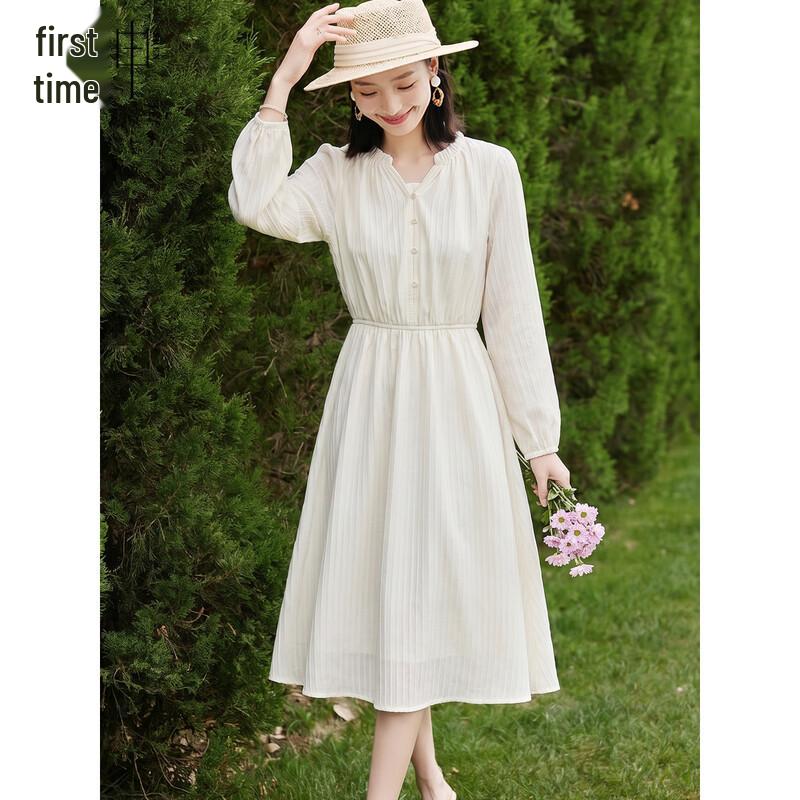Chushen V-Neck Long Sleeve Autumn/Winter Dress L