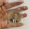 President  Memorial Silver-Plated Gold-Plated Color-Printed Relief Metal Souvenir Badge Collectible Coin