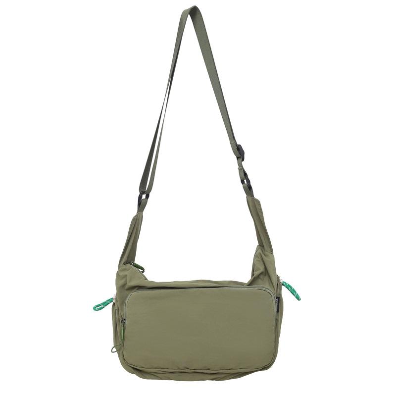 Crossbody bag men's trendy brand college student couple casual mailman bag women's large-capacity simple sports crossbody bag