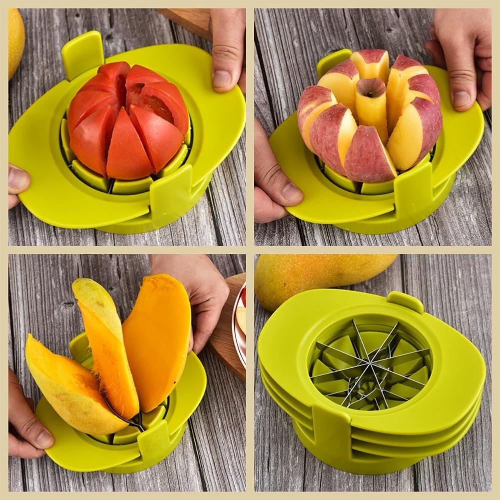 3 In 1 Fruit Vegetables Slicers,Stainless Steel Heavy Duty Vegetable Cutter for Home,Multi-Functional Kitchen Tool