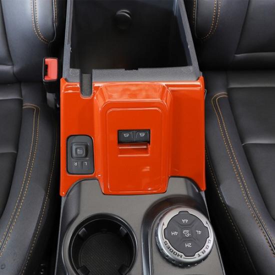 Orange Fensterheberschalter Knopf Zierleiste für Ford Bronco +2 Türen ABS