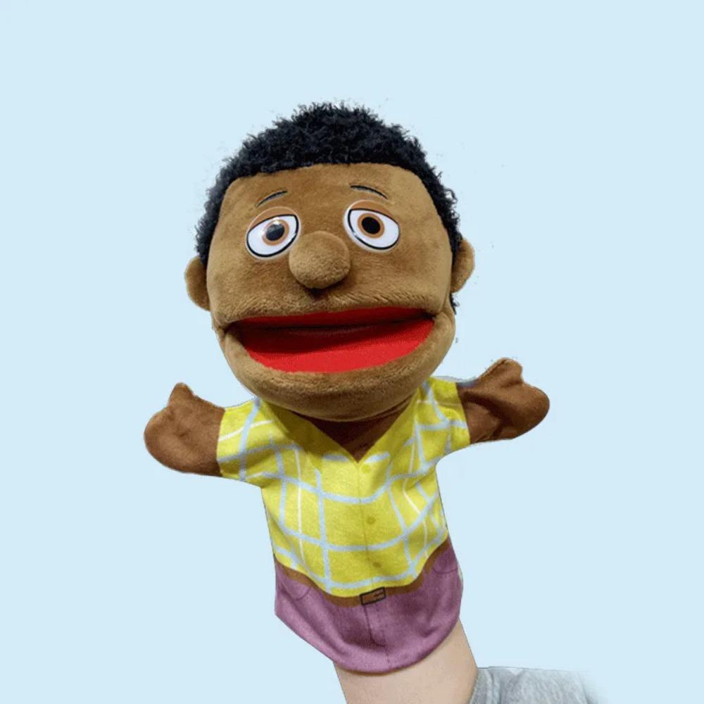 25cm Tatlı Aile El Kuklası Bebekleri Erken Eğitim Öğrenme Peluş Oyuncaklar Çocuklar İçin Cosplay El Parmak Kuklaları Hediyeler