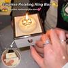 Automatic Flip Bear Flip Ring Boxs Spinning Design Light Candles Mini Cake Surprise Rotating Box Surprise Mechanism
