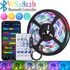 WS2812B RGBIC 5050RGB LED-Streifenlicht App-Steuerung Lauflichteffekte Flexibles Band Diodenband TV-Hintergrundbeleuchtung Raumdekoration