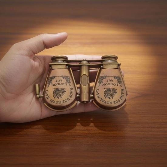 10.16 Cm Brass Binoculars Royal Navy Binocular London 1917 Gift Wedding, Thanksgiving, Chinese New Year, Christmas