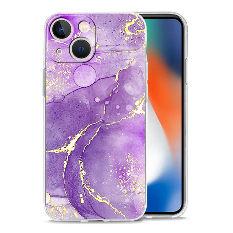Priehľadný kryt na telefón pre iPhone 17 16 15 14 13 12 11 Pro Max Plus 17 AIR Nárazuvzdorný mäkký TPU obal Vintage mramorový Capas