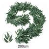 6.5ft Realistic Artificial Willow For Leaf Garland - Perfect For Weddings Perfect For Home & Holiday Decor, Wall Hanging