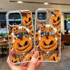 Halloween Kürbis Magnetische Handyhülle für iPhone 17 Pro Max - Transparente Hartschale für iPhone 16/15