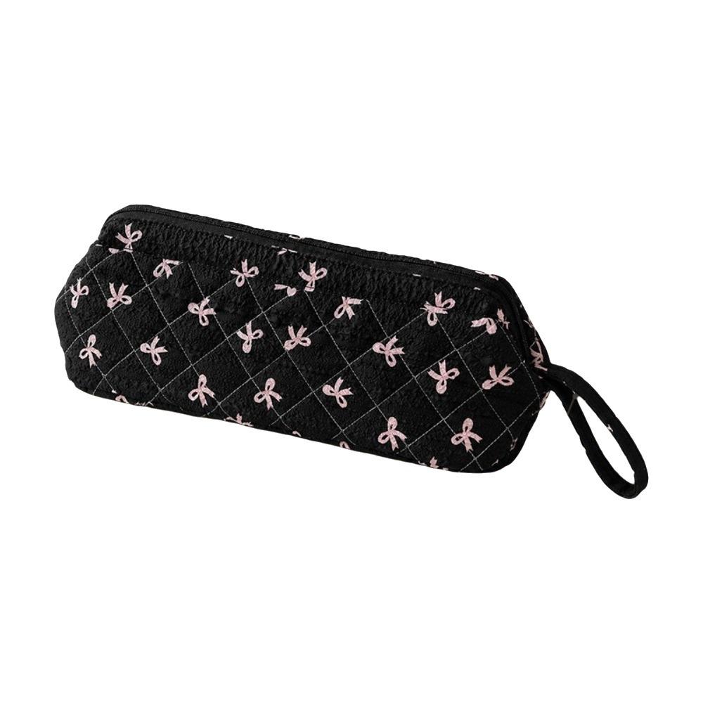 Dustproof Hair Dryer Storage Bag Multi-Purpose Travel Hair Styling Case Cosmetics Bag Home Storage bow black
