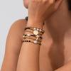 Ingemark 6Pcs/Set Bohemia CCB Imitation Pearls Rice Bead Bracelet for Women 2026 Trendy Summer Beach Party Bangles Jewelry Gift