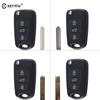 KEYYOU 10x For HYUNDAI I30 IX35 Avante For Kia K2 K5 Sportage Picanto Rio Cerato Ceed Soul Flip Remote Key Shell 3 Buttons