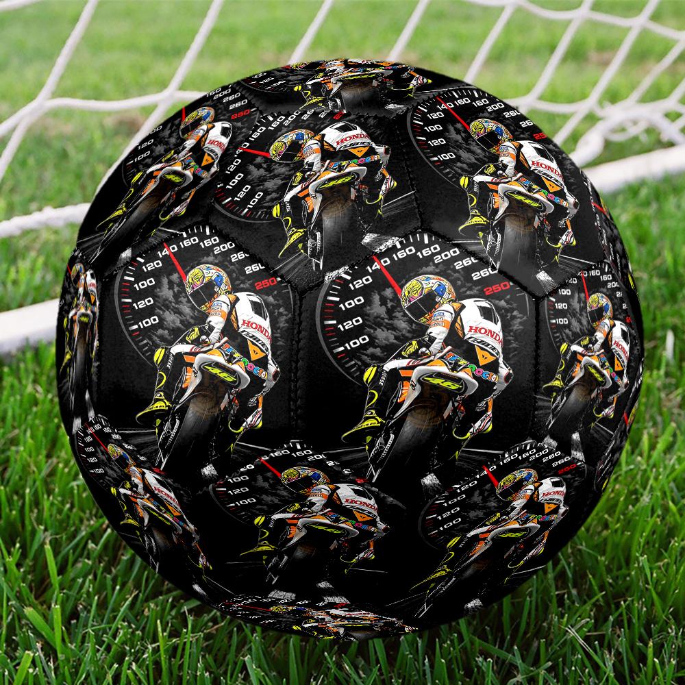 Motorcycle Theme Size 5 Soccer Ball, Suitable for Both Indoor and Outdoor Matches, a Gift Suitable for Everyone.