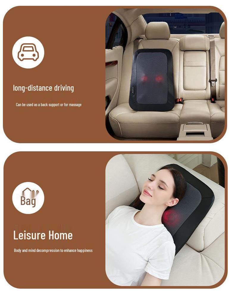 Smart Wireless Full-Body Kneading Massager Cushion
