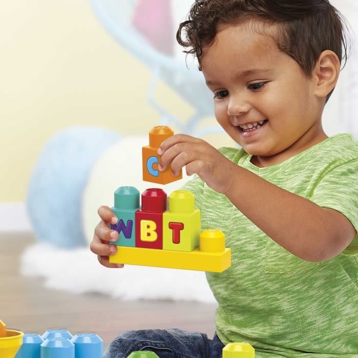 Mega Bloks - Le Train De l'Alphabet - Jouet De Construction - 12 Mois Et + FWK22