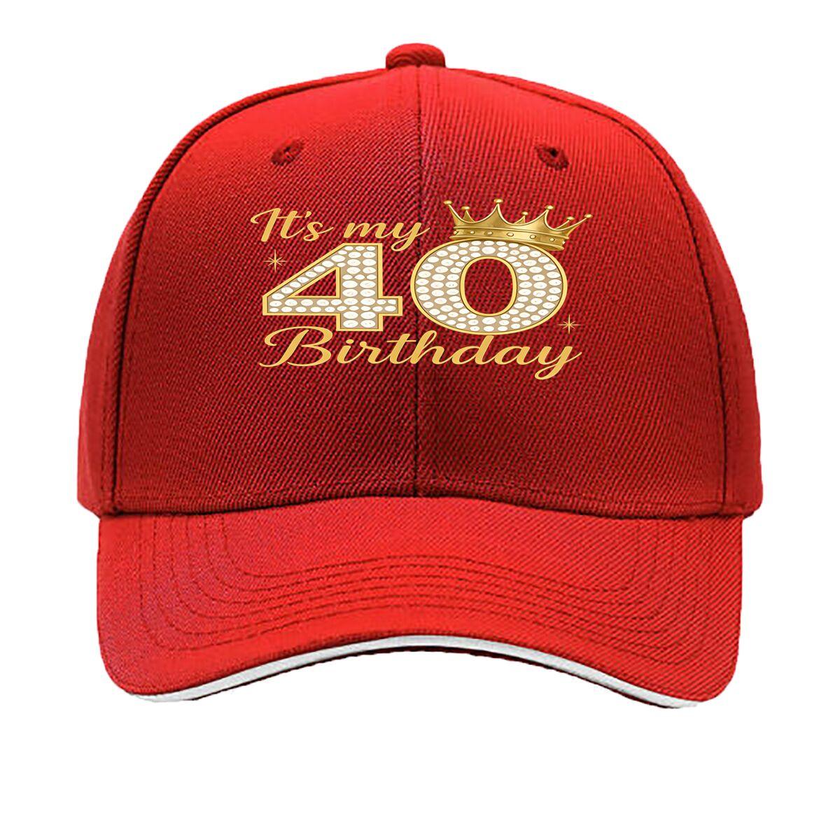 An Adjustable Baseball Cap Featuring a Th Birthday Crown Number a Lightweight Printed WomenS H Sandwich Baseball Cap One Size