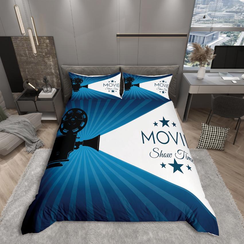 

Comforter Homewish Cinema Theme Movie Theater Bedding Setvintage Retro Comforter Set Comforter (quilt)-EU Single(135*200cm)3pcs