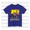 Verano Nueva Camiseta de Piloto Álvaro Bautista Camiseta de Carreras de Motociclismo Y2K Estampado Plano Algodón Top Igual para Hombre y Mujer Camiseta