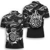 Maglietta Polo a Maniche Corte Team Freccette Turntable Per Uomo Abbigliamento Casual Festa Festiva Polo con Collo a Revers Club Freccette Top Maschili Sport