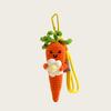 Cute Carrot Broccoli Vegetable Bag Pendant Handmade Knitted Keychain Doll Small Pendant Creative Gift