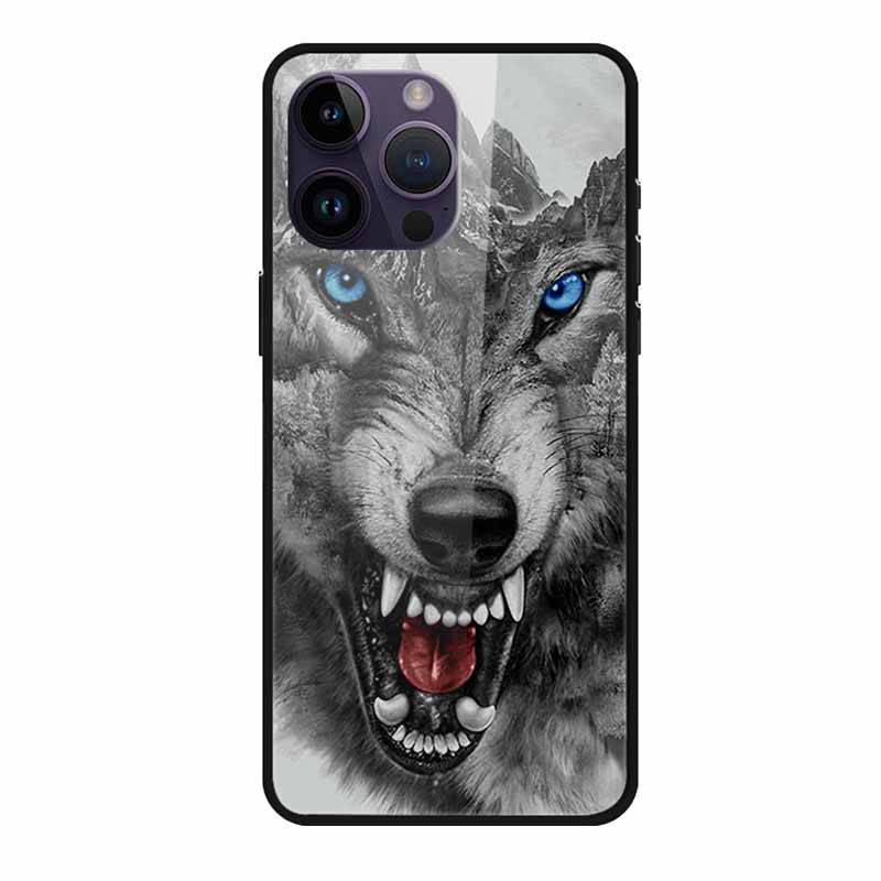 Glass Back Cover For iphone 16 Pro Max Phone Case 16Pro Max Hard Tempered Glass Case For iphone 15 Pro Max Case Soft TPU Bumper