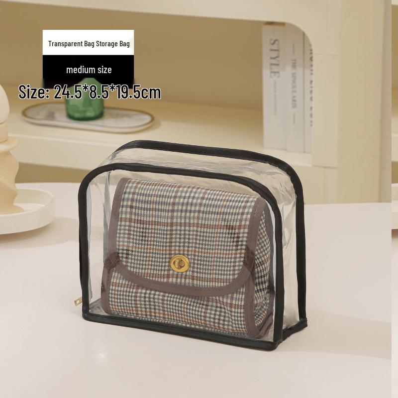 Luxury Transparent Waterproof Handbag Storage Bag with EVA Moisture Protection