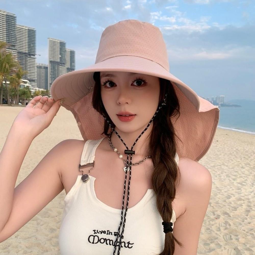 Anti-UV Sun Hat Wide Brim Safari Cap New Visor Cap Outdoor