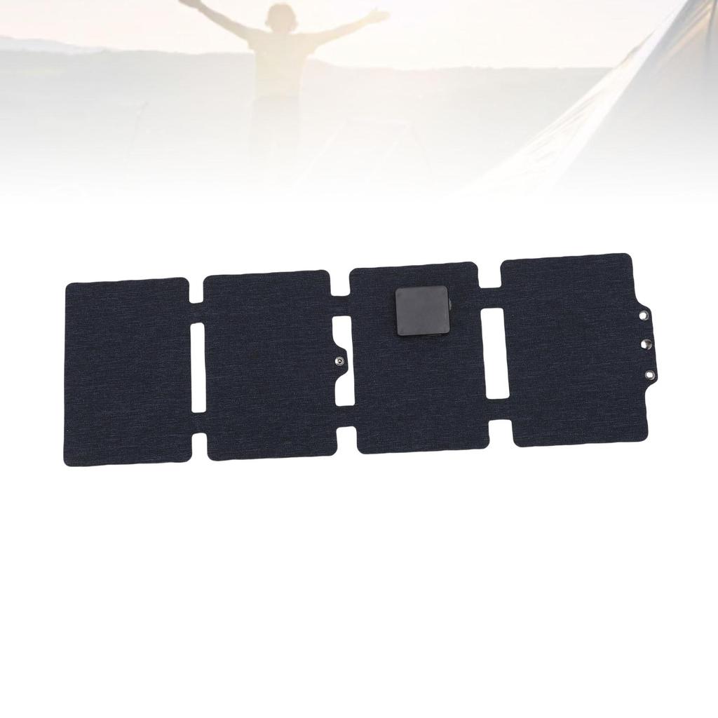 Portable Solar Panel 20W 5V USB and Type-C Monocrystalline Silicon Waterproofing Foldable Solar Panel Charger for Outdoor Hiking Camping