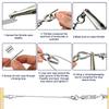 PVC Coated Stainless Steel Wire Rope Kit High Performance Versatile String Light Hanging Guide Wire for Tent Rope Clothesline